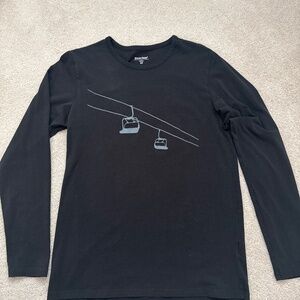 Men’s Black Ski Long Sleeve Top